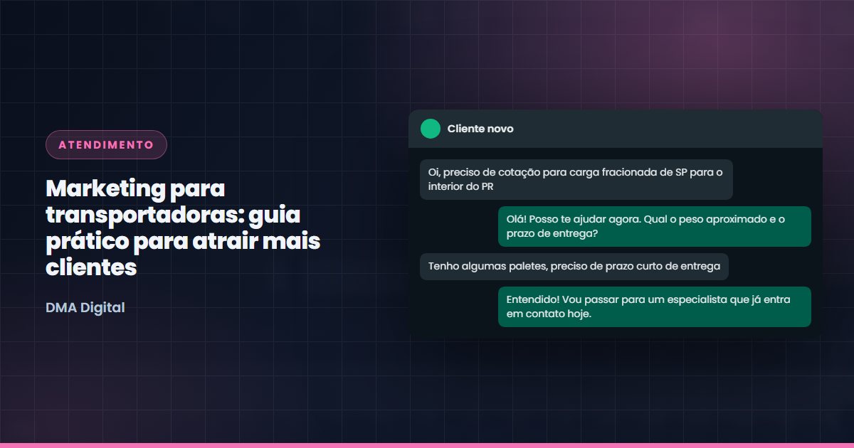 Conversa de WhatsApp com um cliente novo