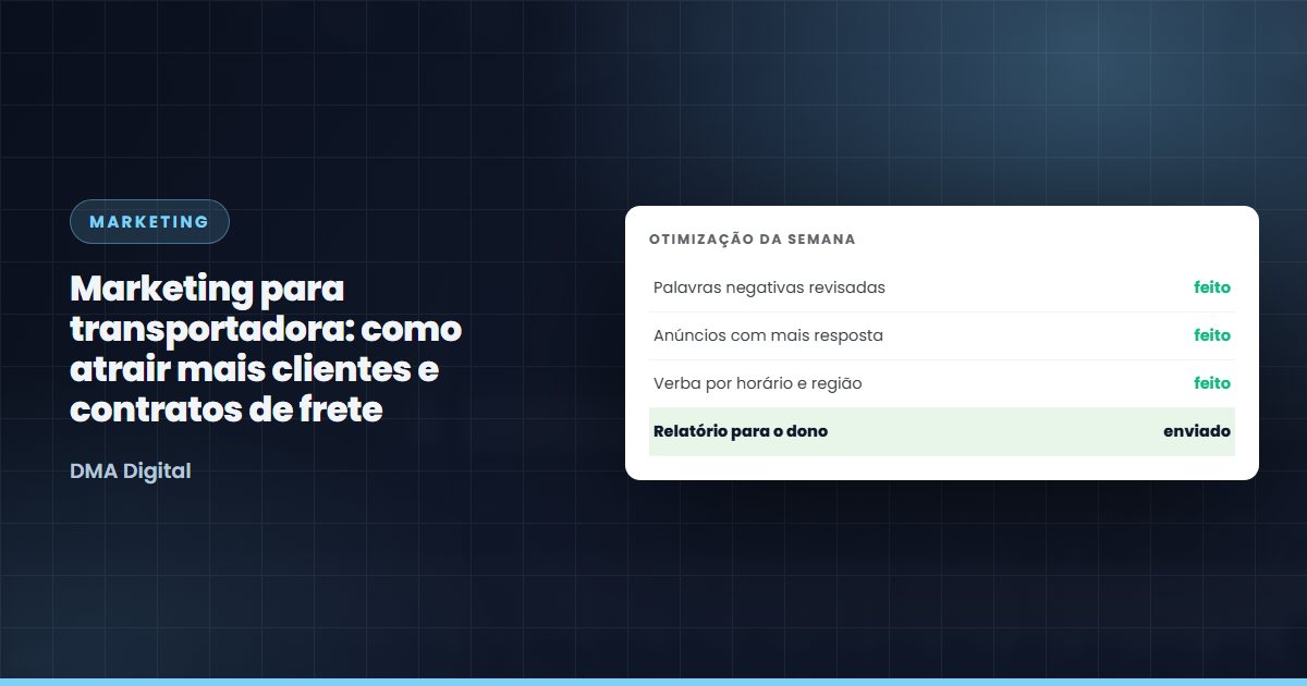 Checklist da otimização semanal